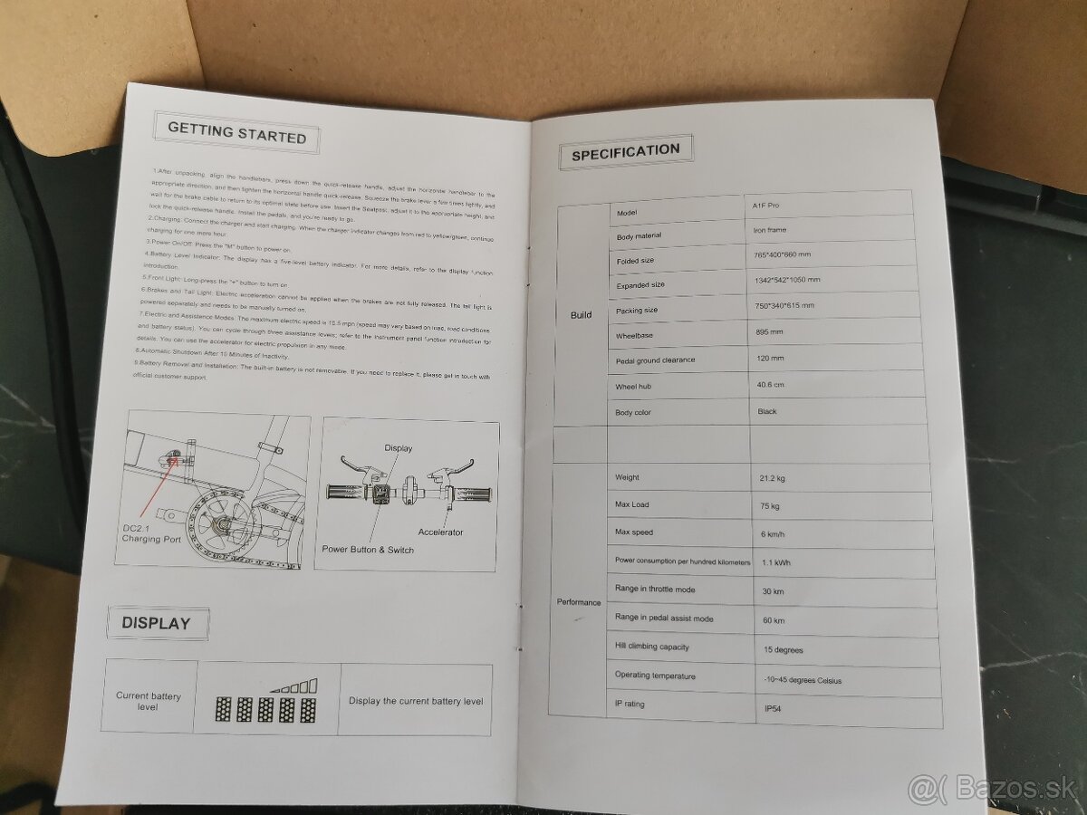 elektro bicykel DYU A1F Pro - 9