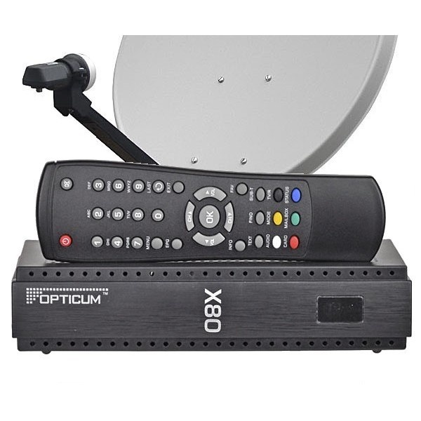 Predám satelitný prijímač Opticum X80RF - 9