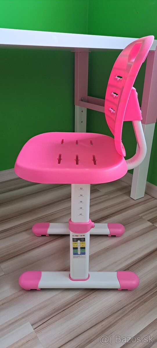 Detsky nastavitelny pisaci stol a nastavitelna stolicka - 9
