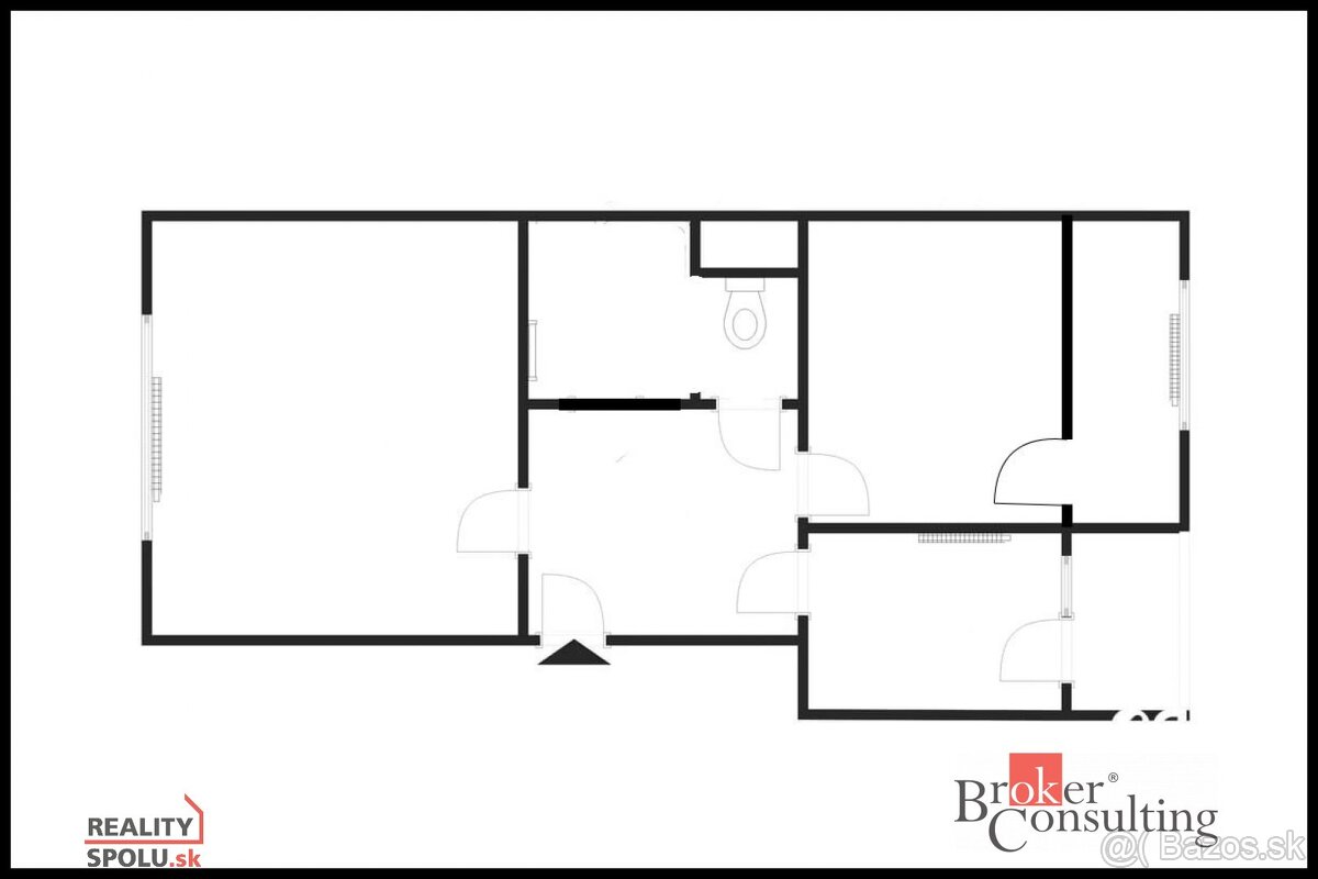 Moderný, 2 izbový byt, kompletná rekonštrukcia, Banská Bystr - 9