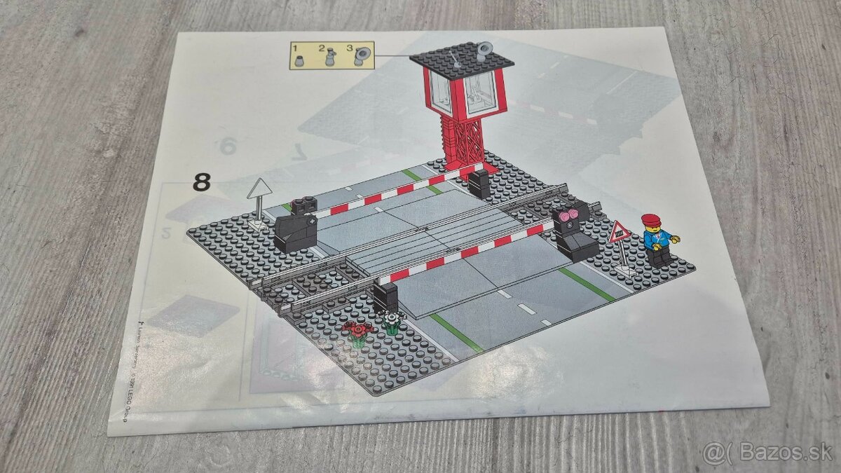 LEGO 4539 9V Vlak, Train - Manual Level Crossing - 9