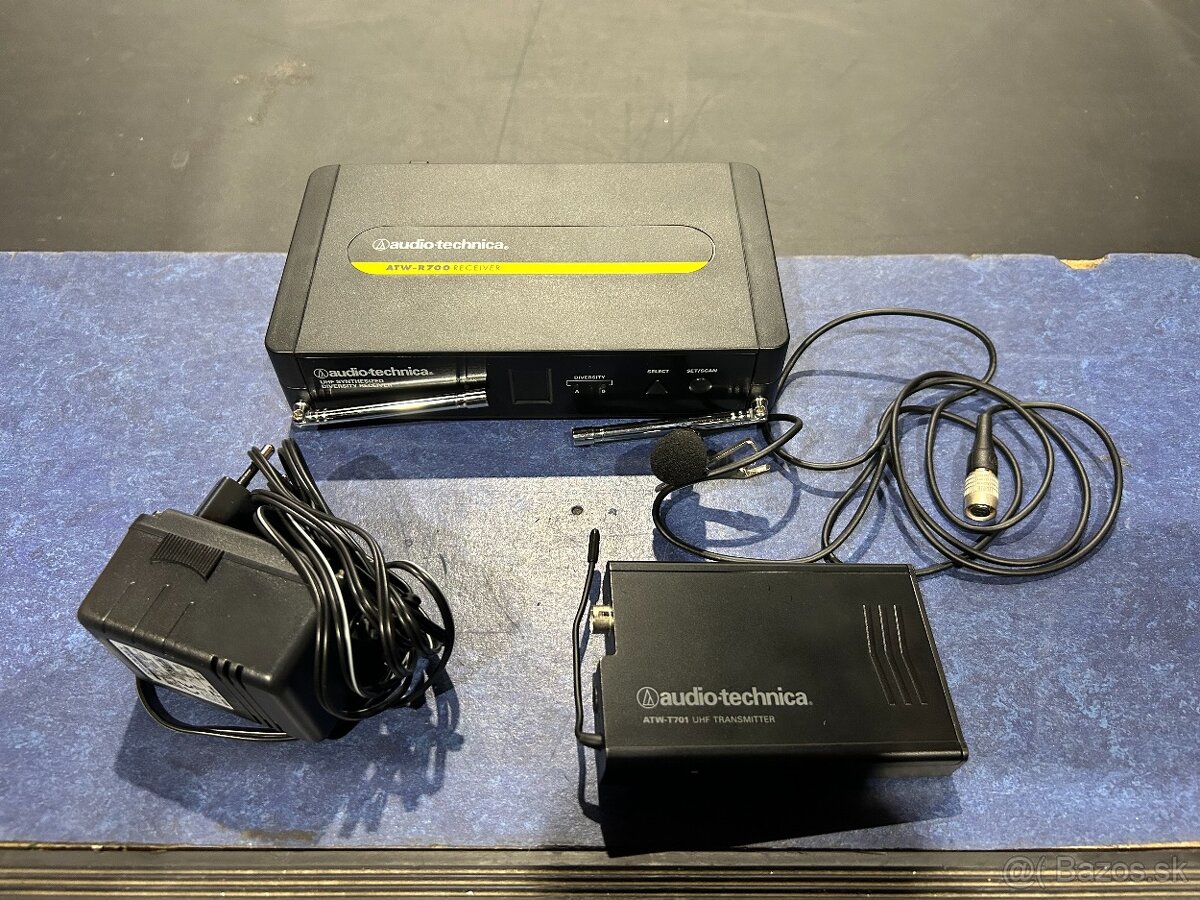 AUDIO-TECHNICA ATW-R700 UHF RECEIVER WITH ATW-T701 TRANSMITT - 9