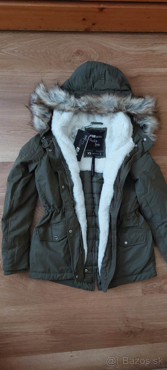 Dámska zateplená bunda - čierna, béžová, khaki XS / Nová - 9