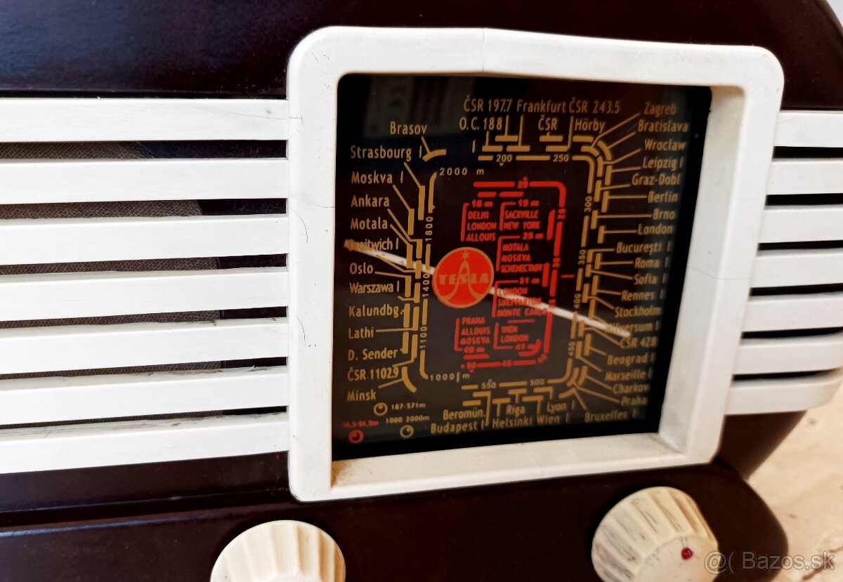 Starožitné rádio Tesla Talisman 307U, excelentní stav - 9