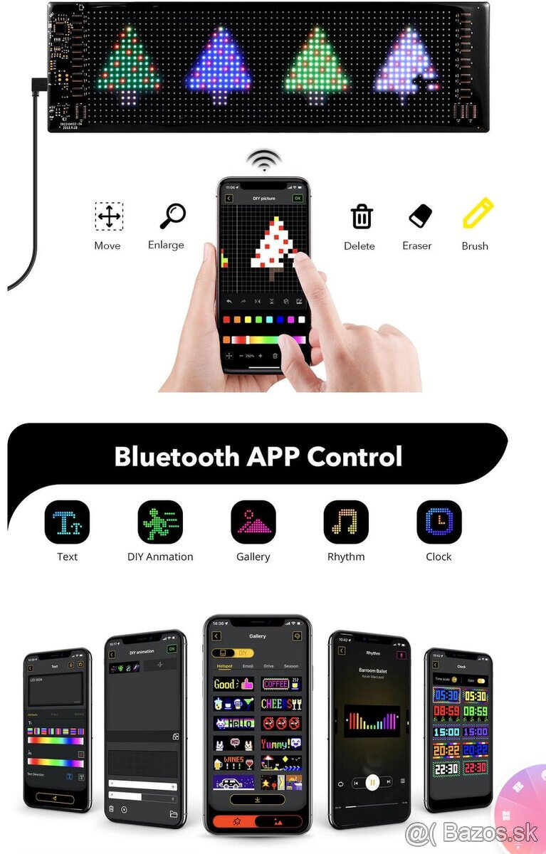 2x Led oci na kamion / Truck Devil Eye LED Matrix panel . - 9