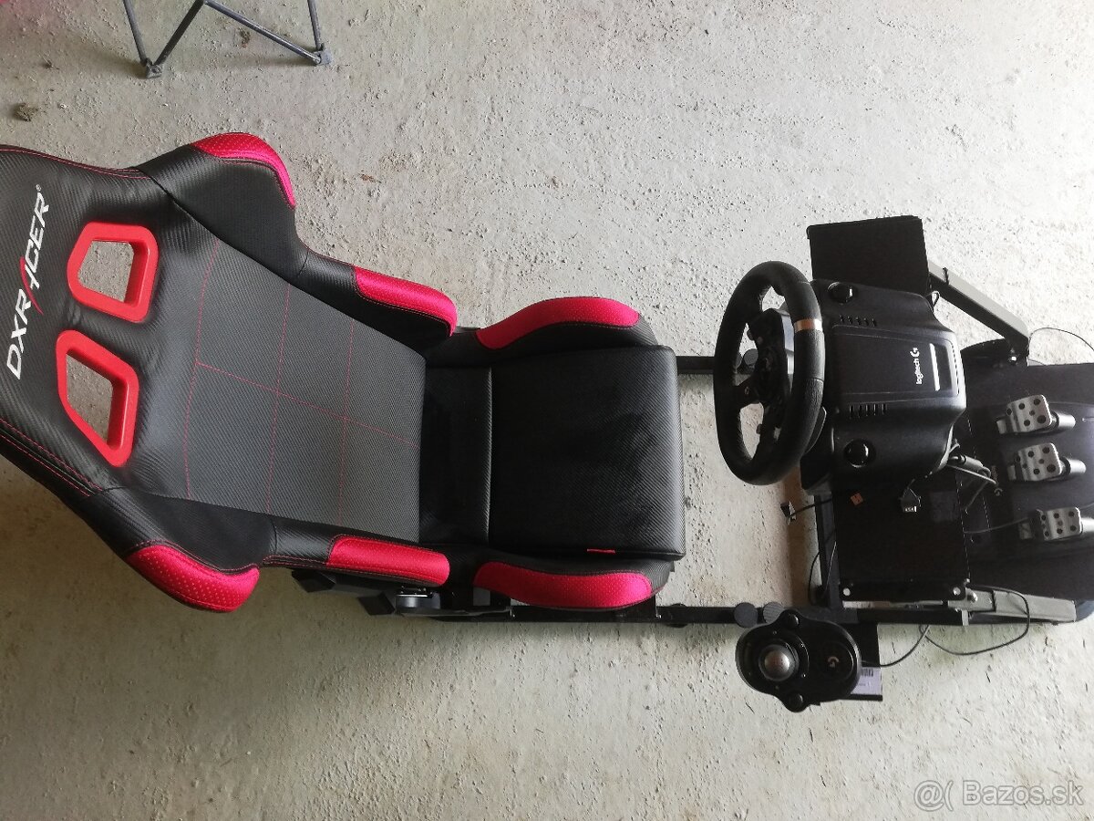 Predám herný závodný simulátor na PC – Logitech G920 + Shift - 9