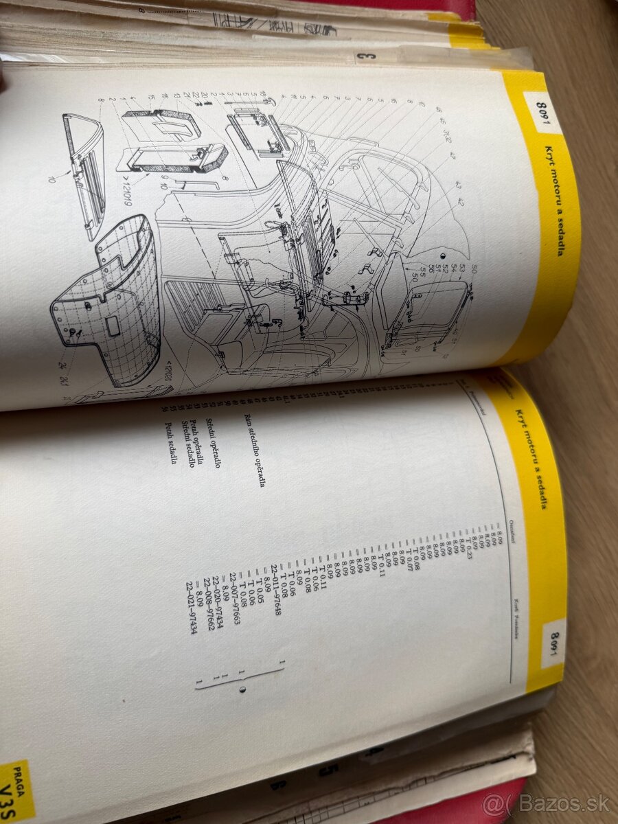 Predam zoznam nahradnych dielov PRAGA V3S ,vsetky modely - 9