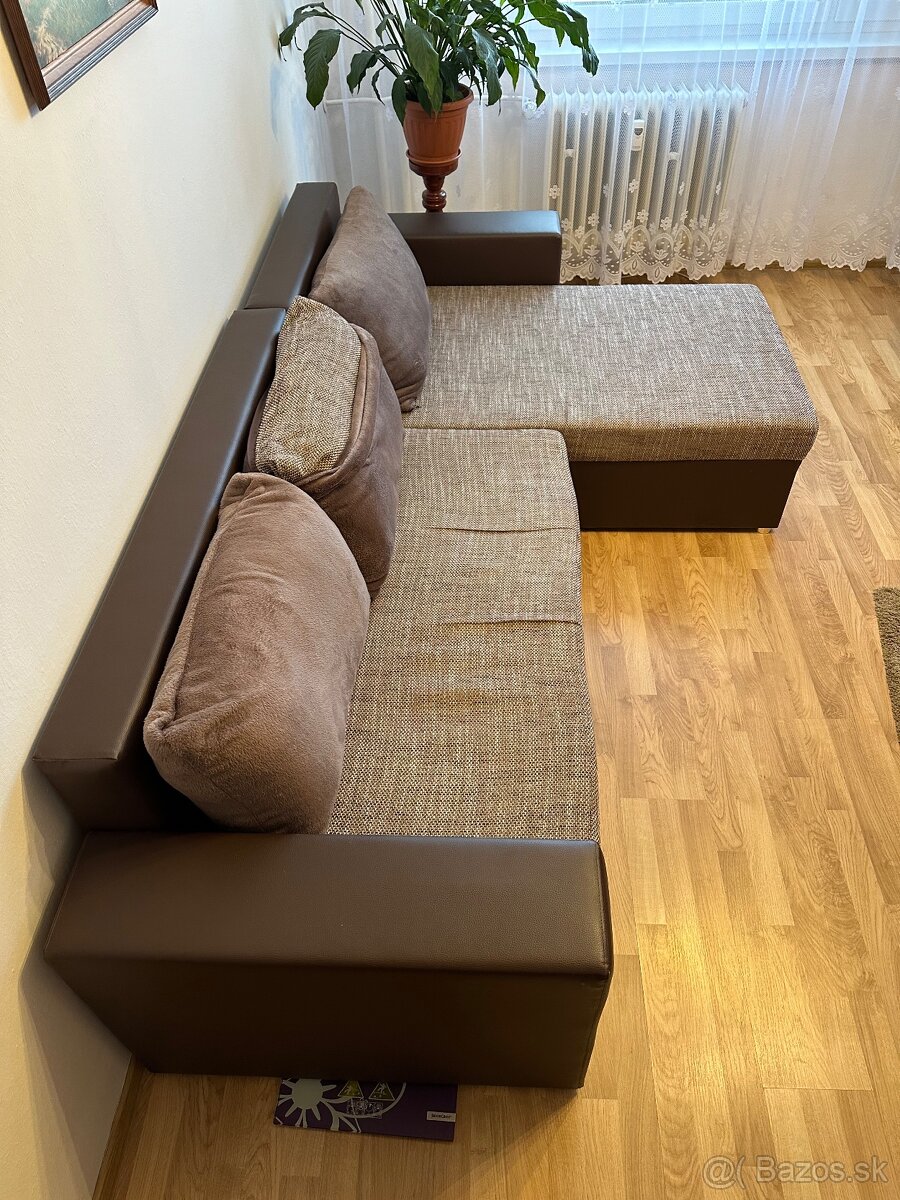 Rohový rozkladací gauč " - 9