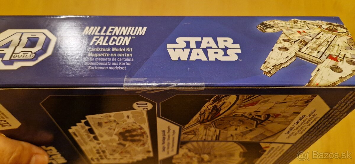 papierový model STAR WARS Millennium Falcon so stojanom - 9