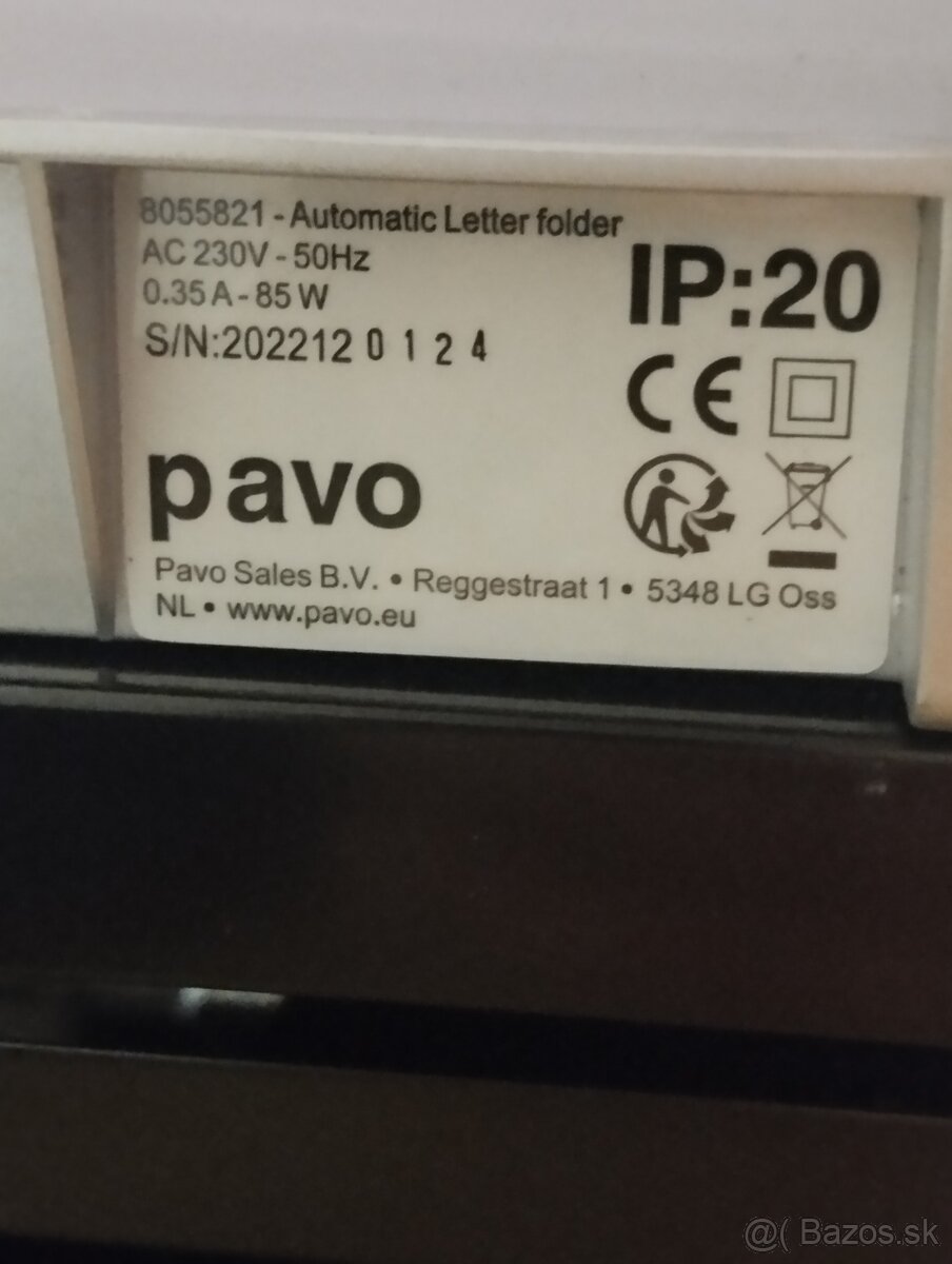 Automatický stroj na skladanie listov Pavo - 9