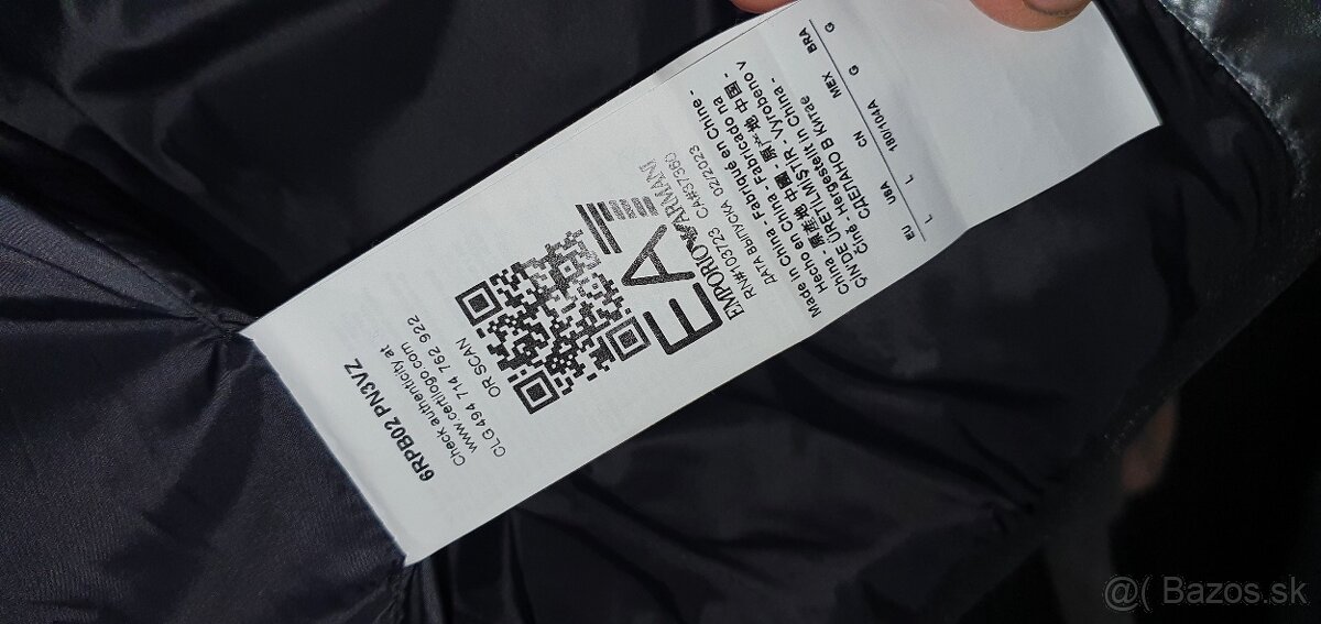 Armani bunda strieborna leskka veľkosť L - 9