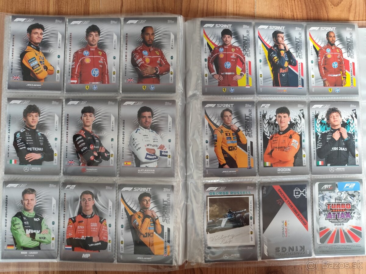 Predám kartičky Formula 1 - 9