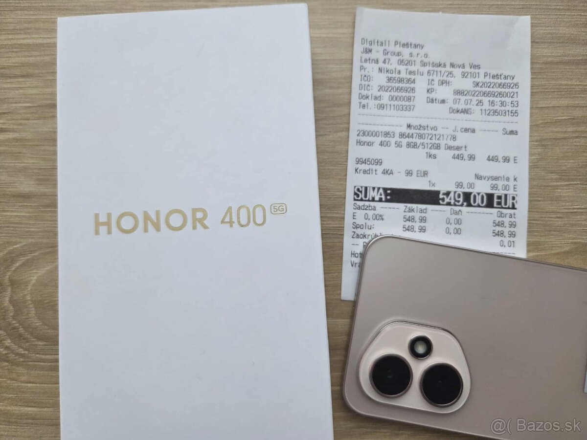 HONOR 400 5G 8GB/512GB,gold,top,zaruka - 9