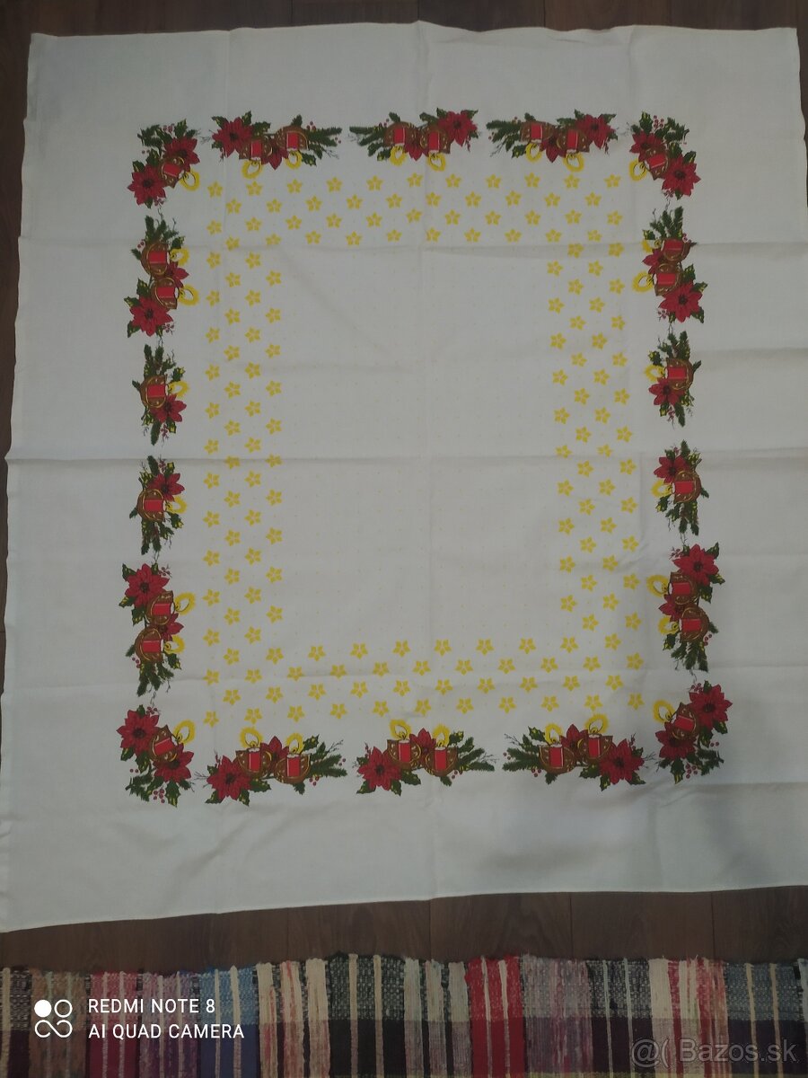 retro vianocne ozdoby , obrusy - vyber si - 9