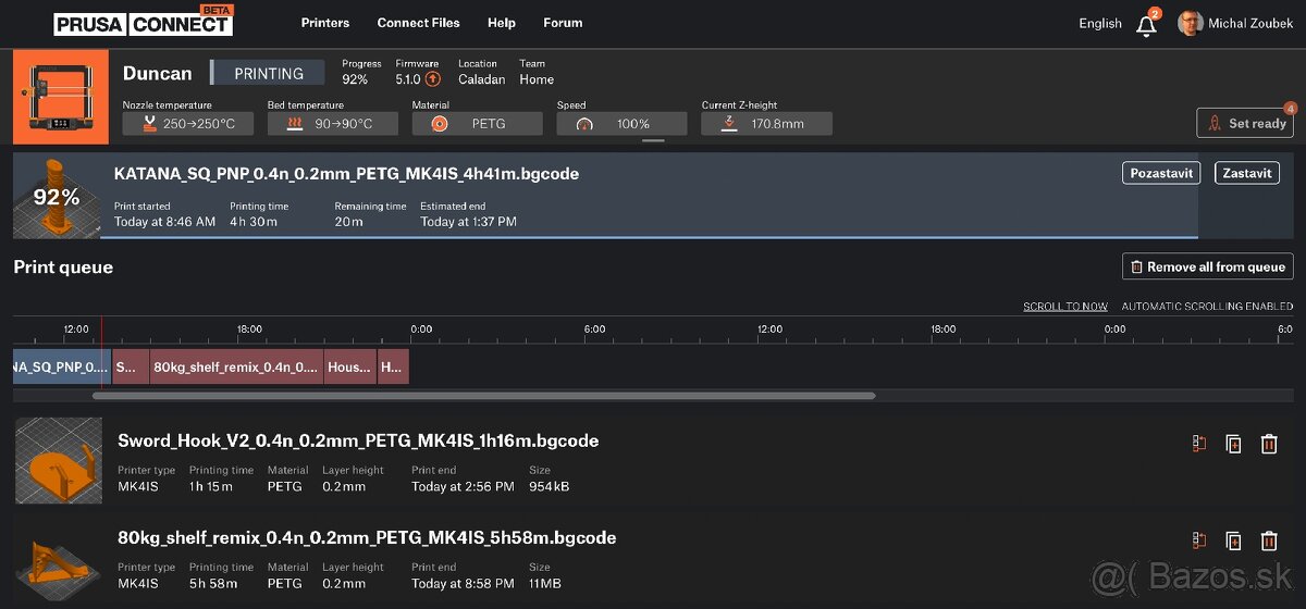 Prusa MK3s Bear upgrade, MMU2.0 a Prusa Connect - 9