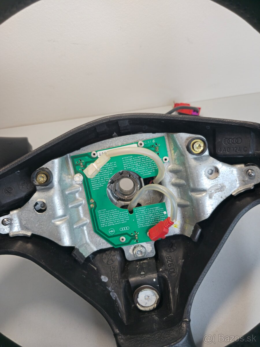 Kožený volant audi s-line a6 c4 , a4 b5 - 9