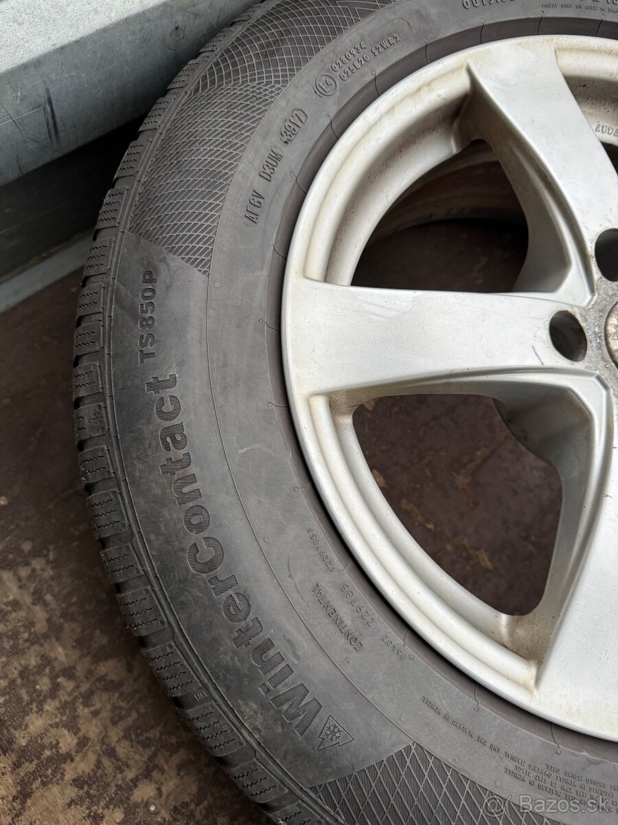 Dezent disky R16 7J ET35 so zimnými pneu Continental - 9