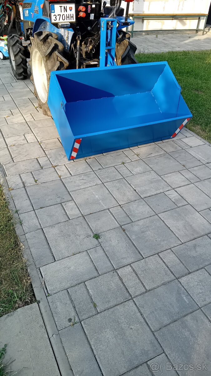 Transportný box manuálne sklápateľný za malotraktor - 9