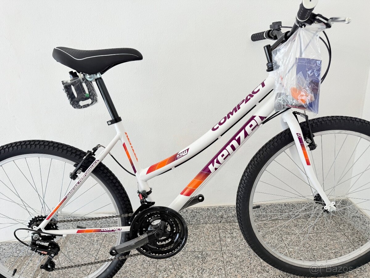 Kenzel COMPACT, 26, bicykel dámsky , veľ. 17, biely - 9