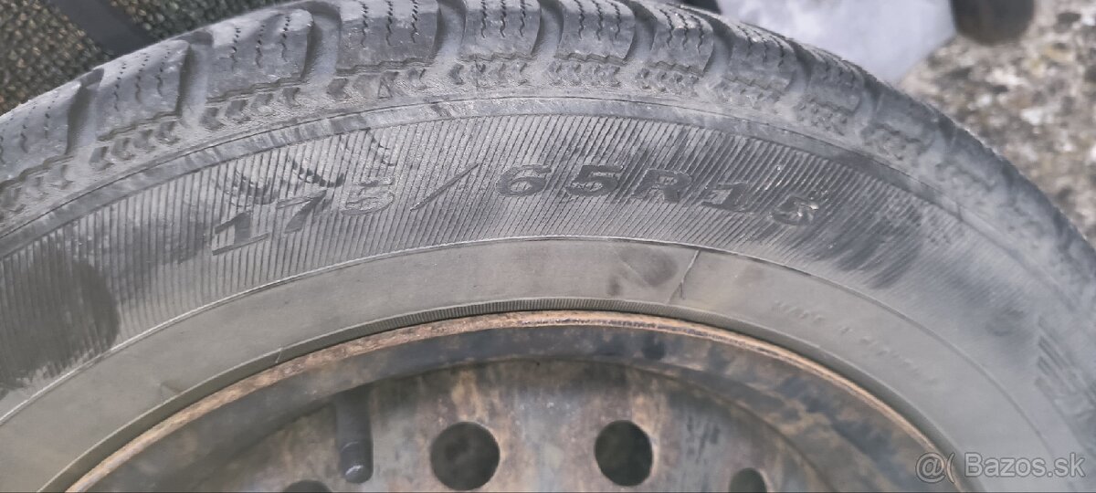 Predám 4 ks plechové disky 4x100 R15 - 9