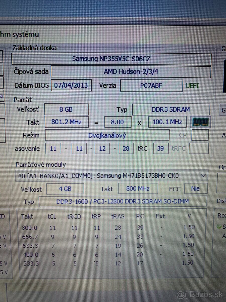 Notebook Samsung NP355V5C / SSD / Office 2024 / WIN10 - 9