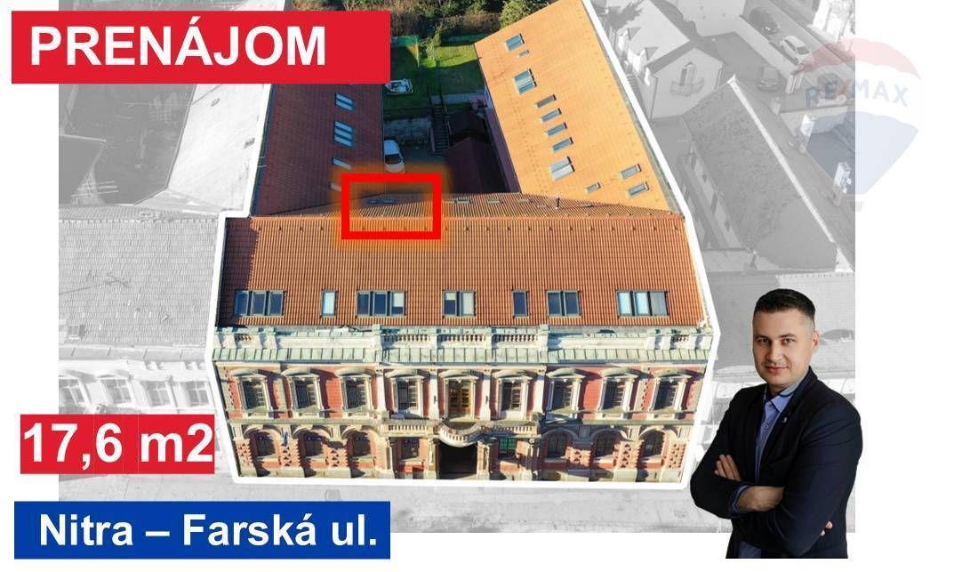 Kancelária na prenájom 17.6 m2, Farská 10, Nitra - 9