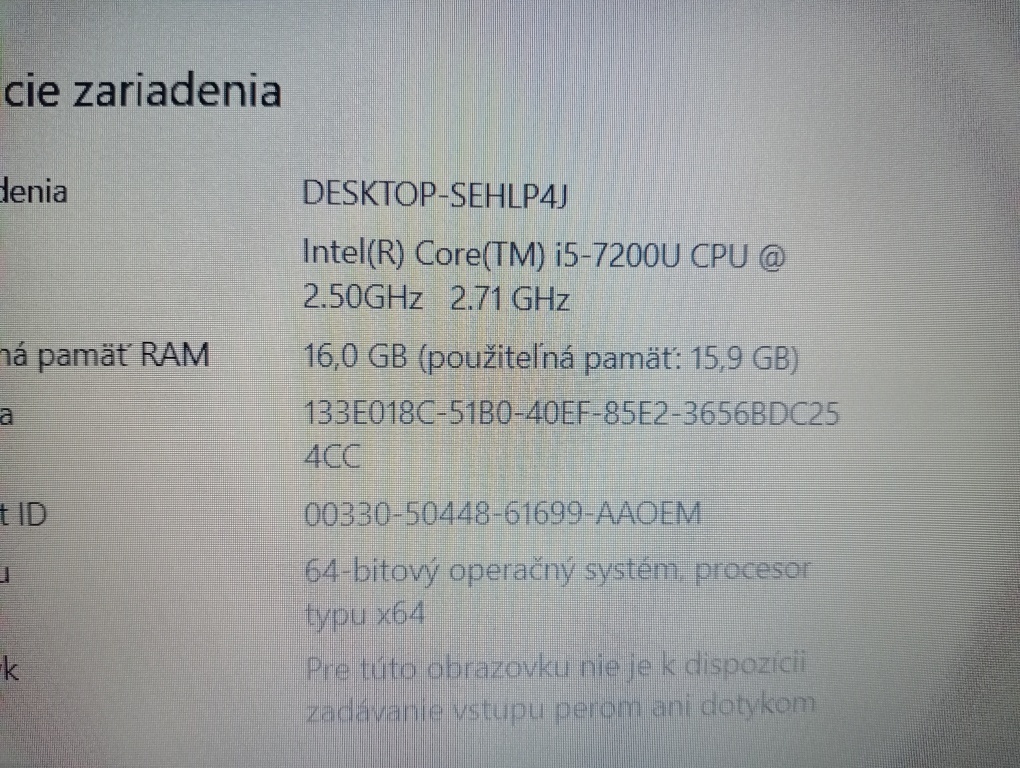 Hp probook 650 g3 , Intel® Core™i5 , 16gb ram , ssd , RS232 - 9