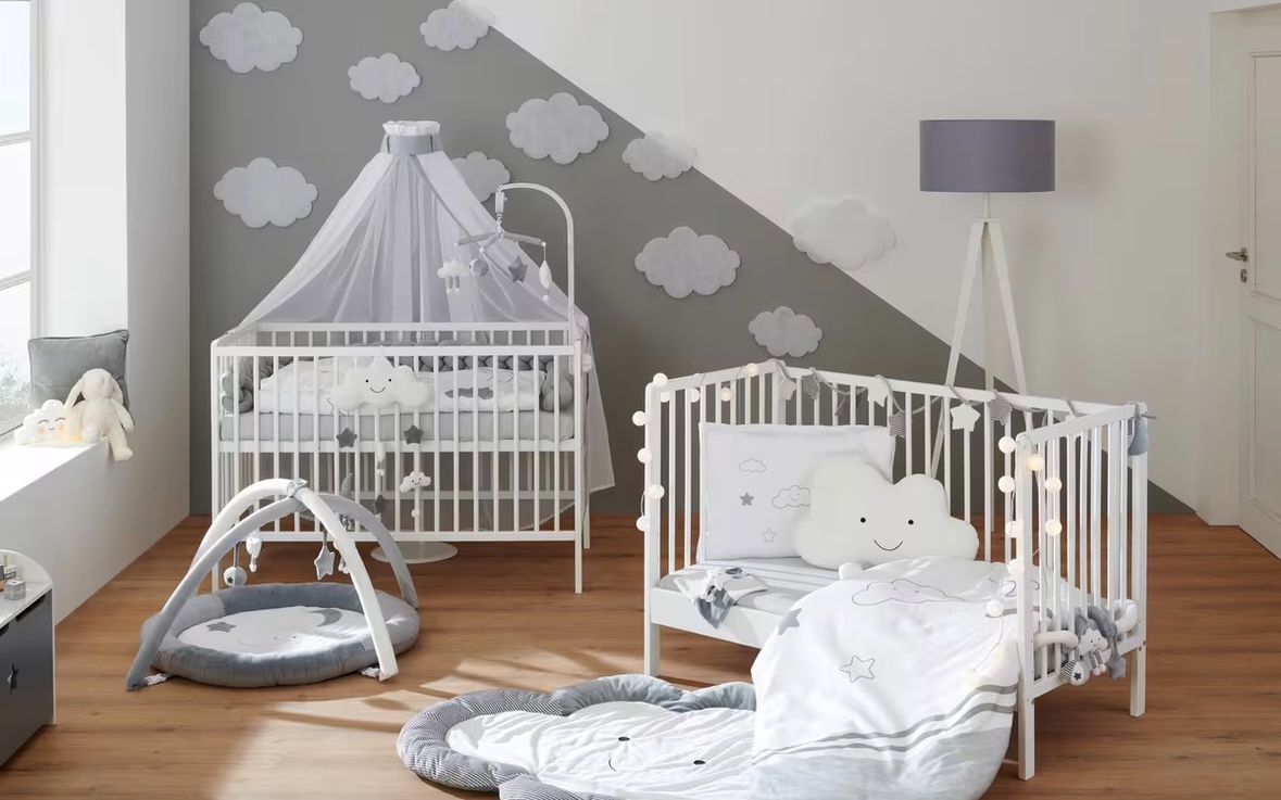 Biela detska postielka 60x120 - 9