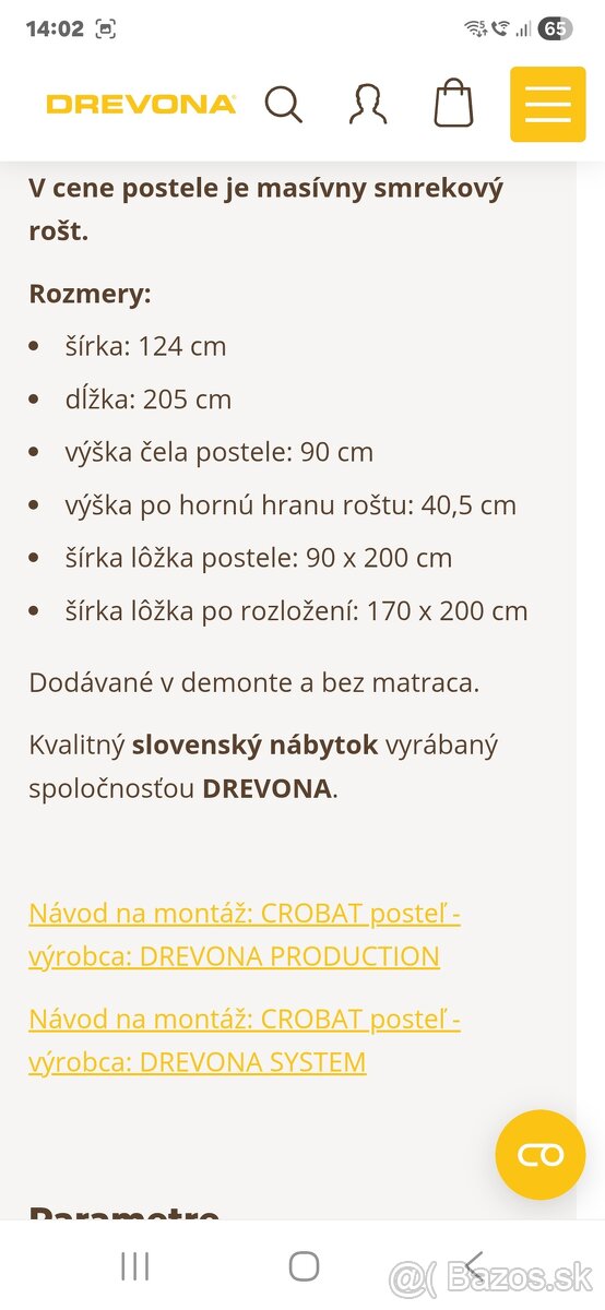 Rozkladacia postel DREVONA - 9