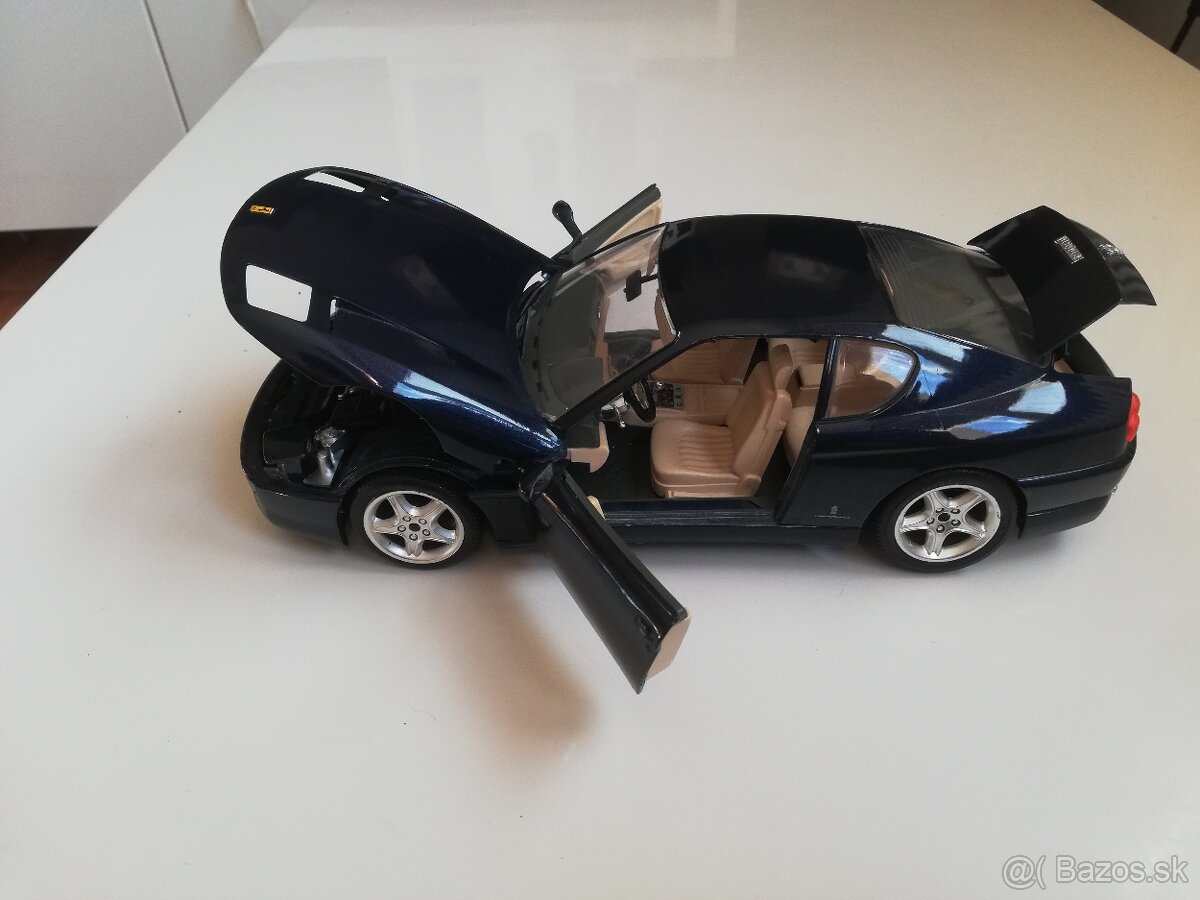 1:18 FERRARI 456 GT Bburago modra - 9
