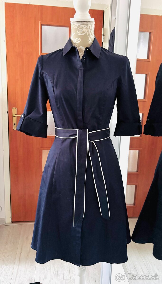 Tmavomodré šaty Orsay - 9