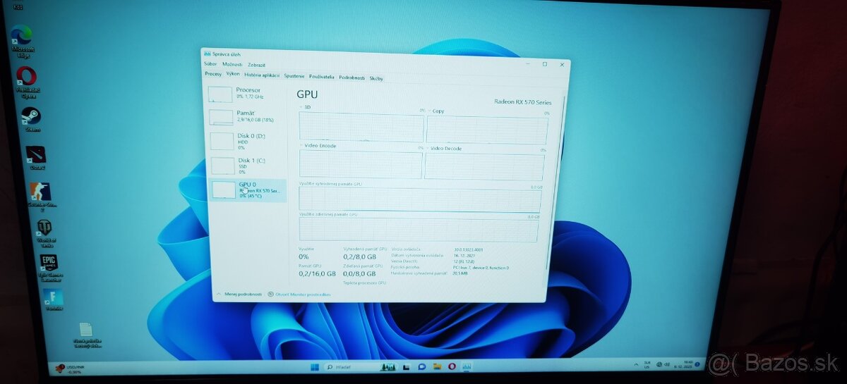 Predam pc zostavu ryzen 5 1600 rx570 8gb - 9