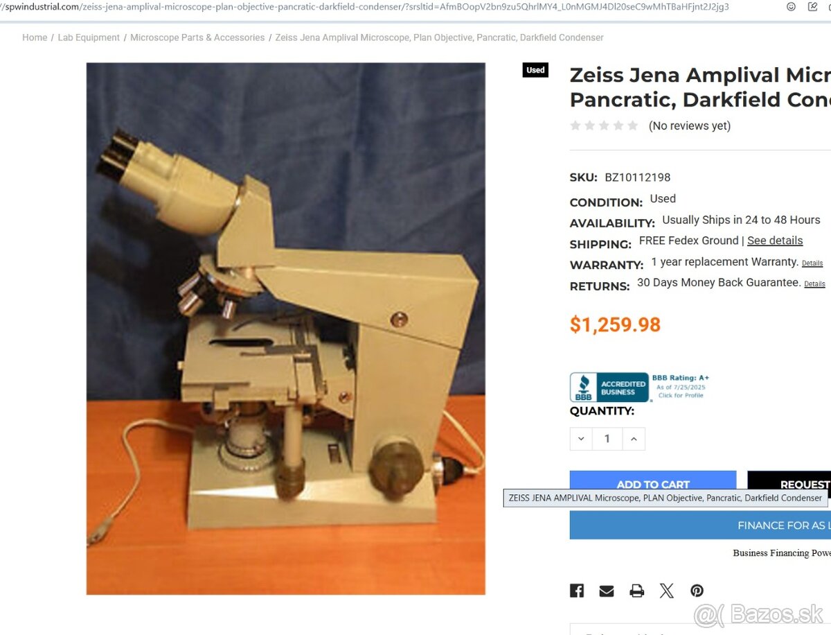 Mikroskop Carl Zeiss Jena Amplival s osvetlením - 9