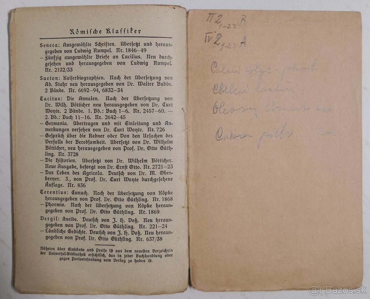 Tibulls Elegien. Reclams Universal-Bibliothek Nr. 1582 - 9