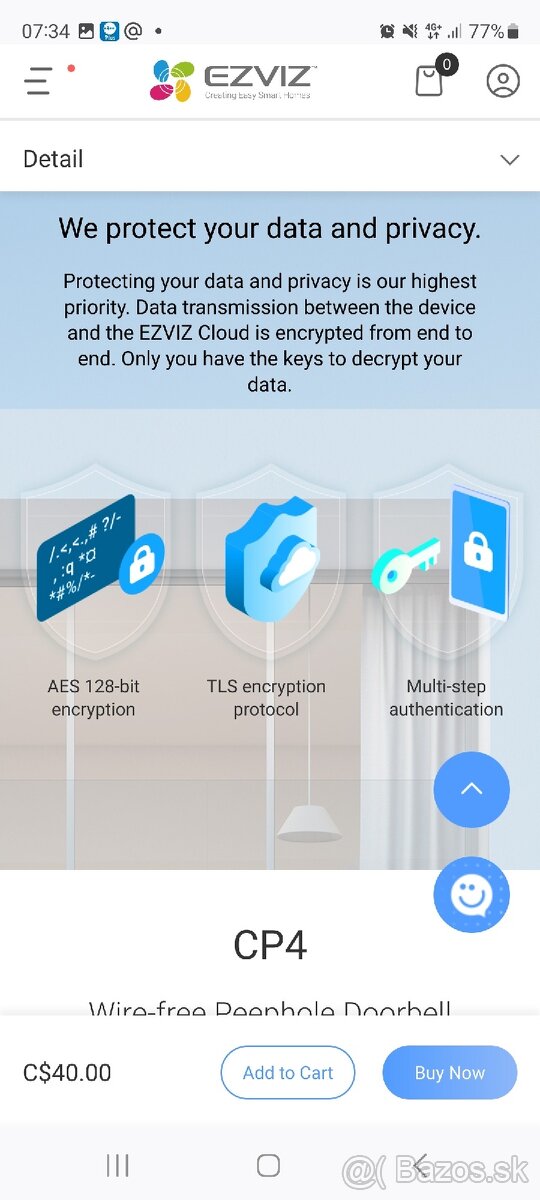 Ezviz CP4 smart kukatko v zaruke nove PC 189 EUR Hikvision - 9