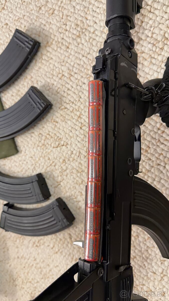 CYMA AK-74C (AK-47) Tactical (CM.039C) + Taška + 5x Zásobník - 9