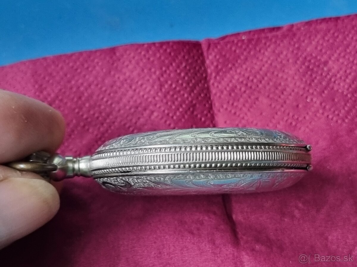 Trojplášťové vreckové hodinky. - 9