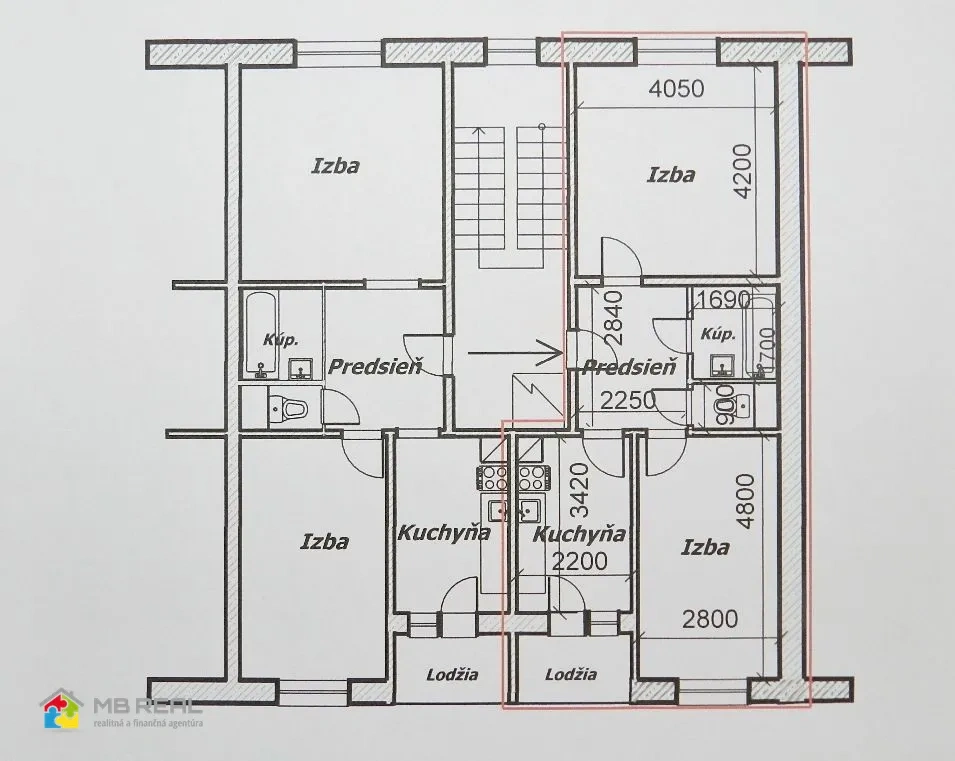 Dvojizbový byt, Žiar nad Hronom, Centrum II., Hviezdoslavova - 9