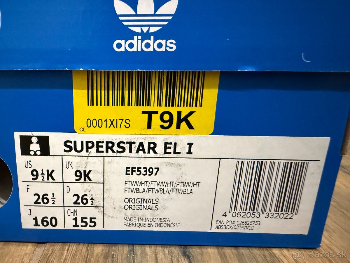 Adidas superstar 26 1/2 - 9