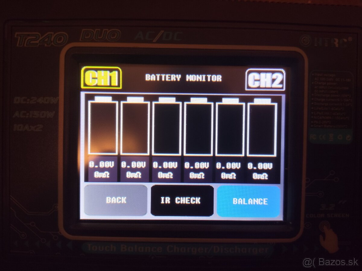 Modelarska nabijacka HTRC T240 Duo LiION, Pb, LiFePO4.. - 9