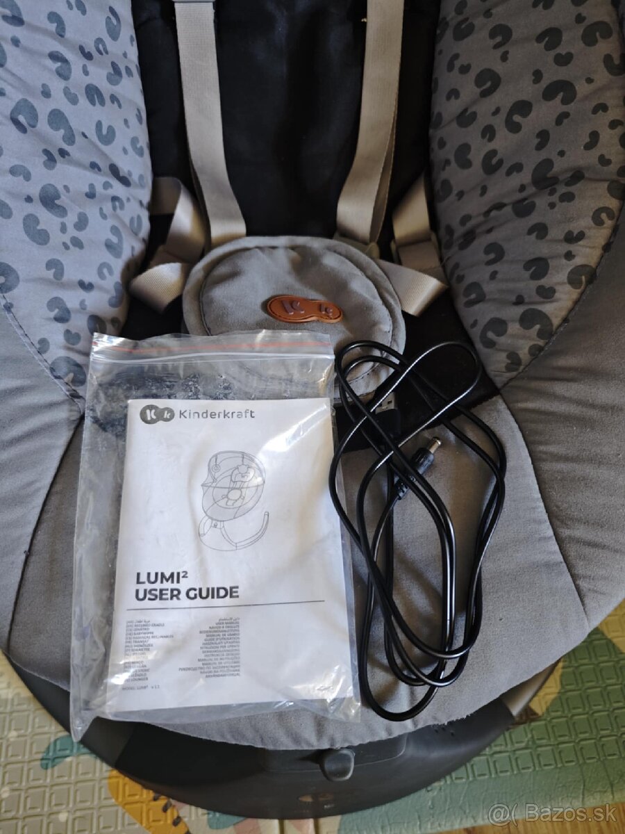 Kinderkraft lehátko 2v1 dark grey - 9