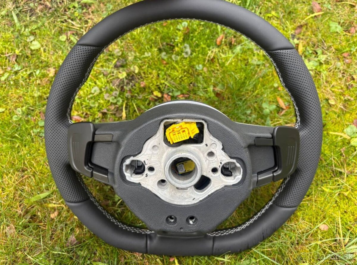 -Rline VW VOLANT KOZENY MULTIFUNKCNY biele šitie - 9