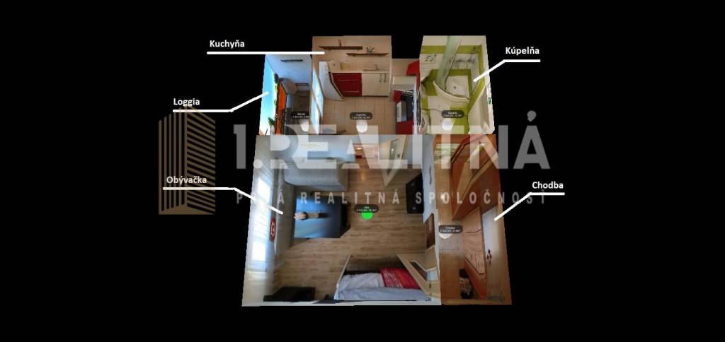 PRIESTRANNÝ 1-IZBOVÝ BYT, 38 M², BANSKÁ BYSTRICA - SITNIANSK - 9