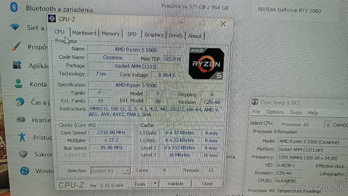 Herny Pc v zaruke Ryzen 5 5500,RTX5060, 32GB Ram - 9