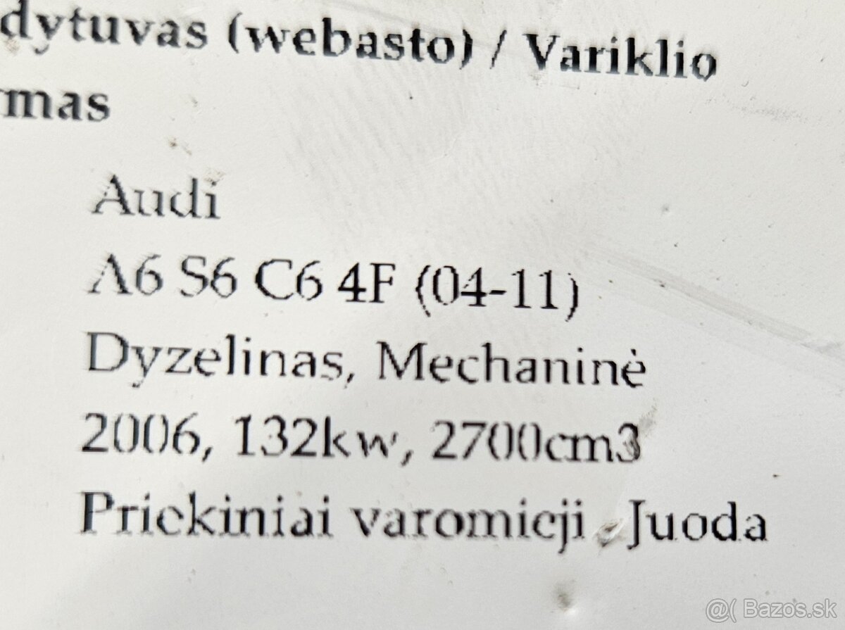 Prídavné kúrenie Webasto 1KO 815 005EF - 9