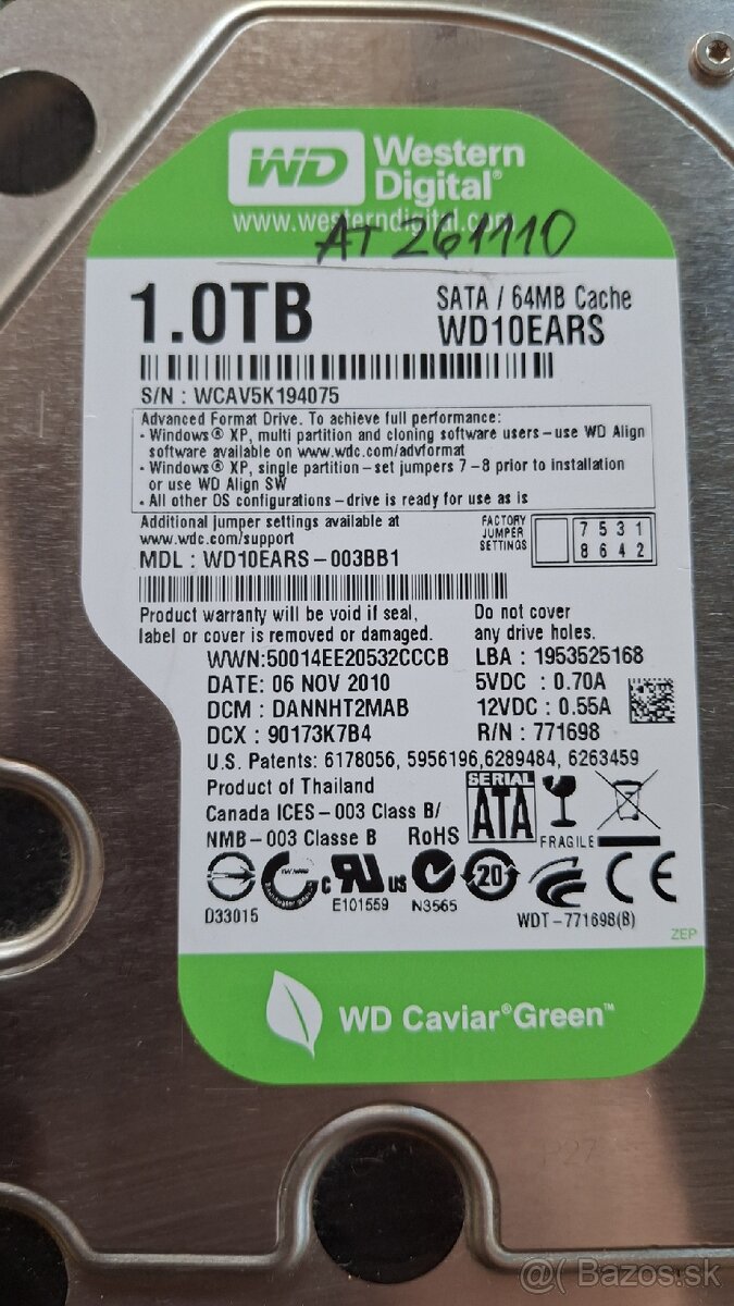 4x HDD 1tb 500gb 160gb 80gb - 9