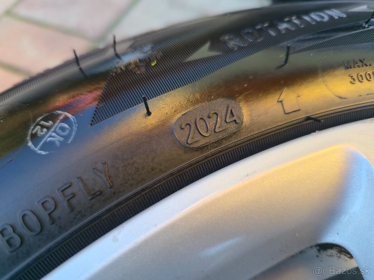 Hliníkové disky Audi 5x112 R16 + zimné pneu 205 55 R16 - 9