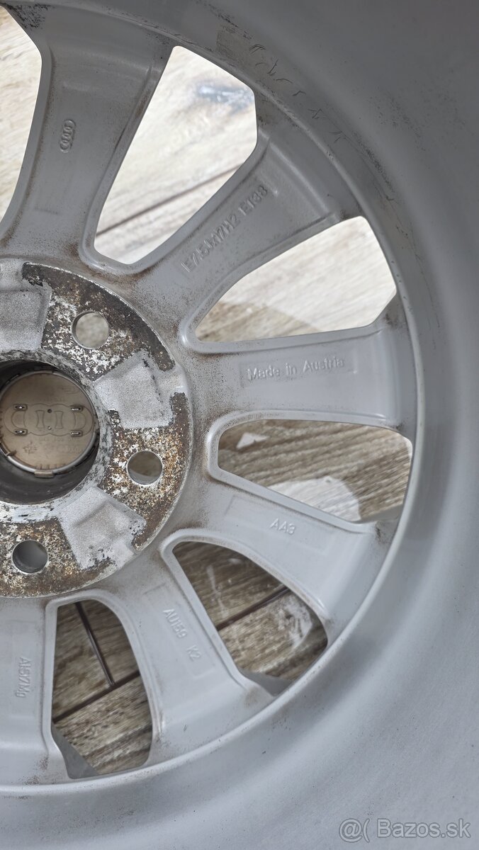 Predam orginal Audi elektrony 5x112 R17 et38 J7,5 - 9