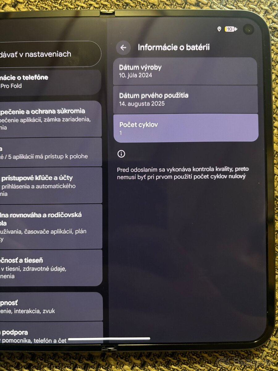 Google Pixel 9 Pro Fold NOVÝ 16gb/512gb - 9