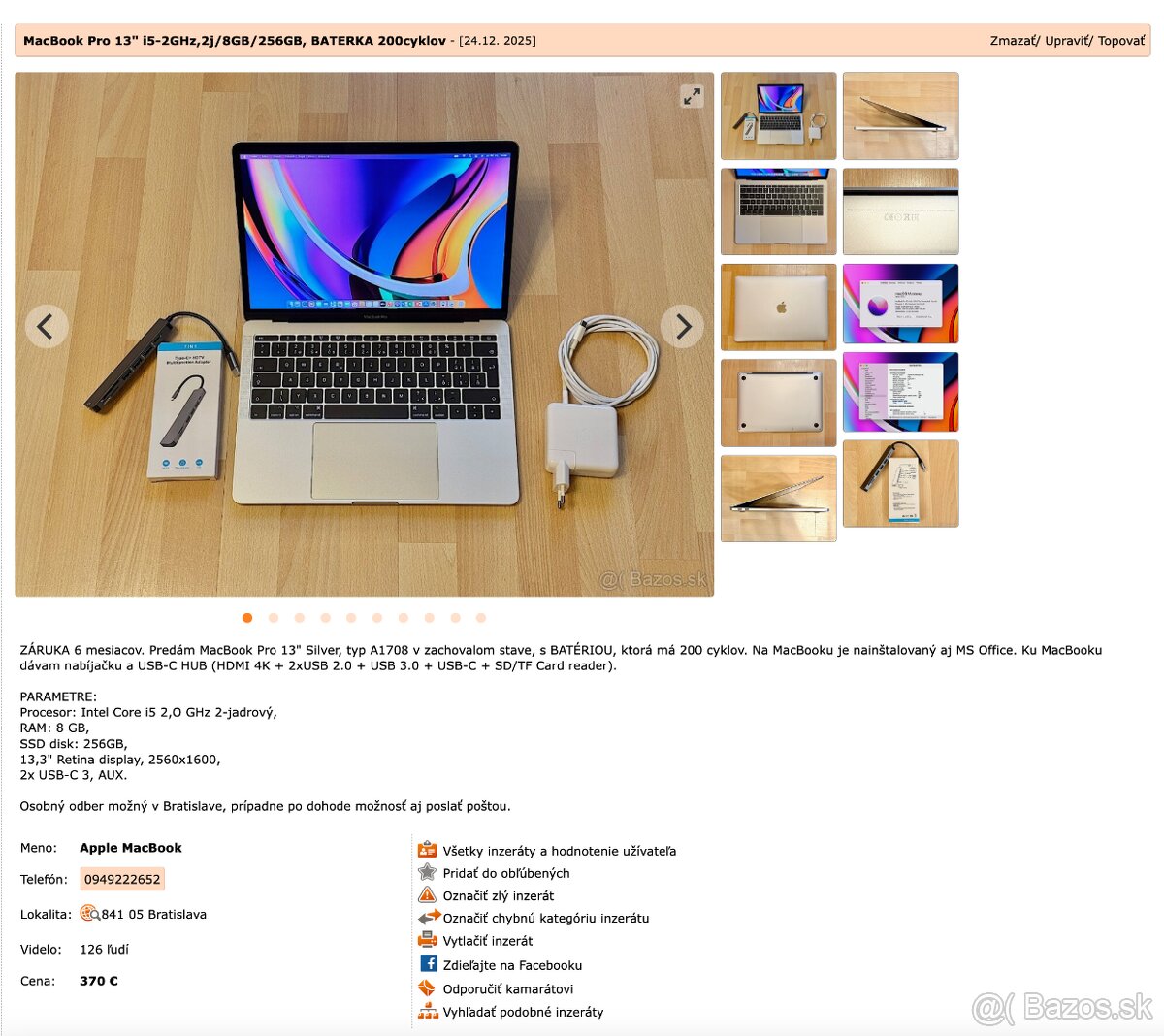 MacBook - ZÁRUKA 6 mesiacov - 9